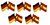 Deutschland - Spanien  Freundschaftspin ca. 22 mm