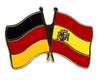 Deutschland - Spanien  Freundschaftspin ca. 22 mm