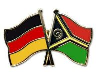 Deutschland - Vanuatu  Freundschaftspin ca. 22 mm