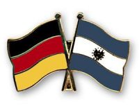 Deutschland - El Salvador  Freundschaftspin ca. 22 mm