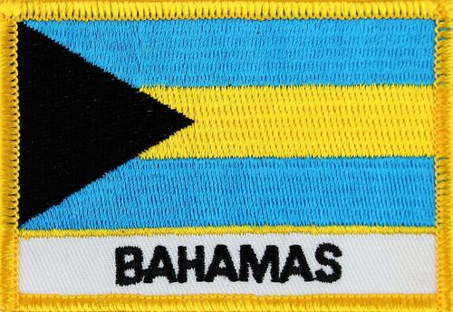 Bahamas Flaggenpatch mit Ländername