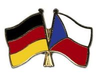 Deutschland - Tschechische Repu. Freundschaftspin ca. 22 mm