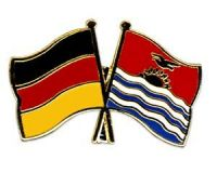 Deutschland - Kiribati  Freundschaftspin ca. 22 mm