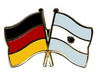 Deutschland - Argentinien  Freundschaftspin ca. 22 mm