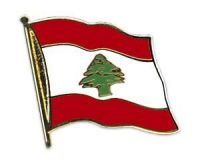 Libanon Flaggenpin ca. 20 mm