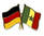 Deutschland - Senegal  Freundschaftspin ca. 22 mm
