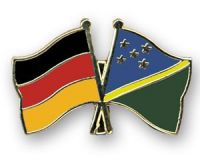 Deutschland - Salomonen  Freundschaftspin ca. 22 mm