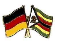 Deutschland - Simbabwe  Freundschaftspin ca. 22 mm