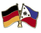 Deutschland - Philippinen  Freundschaftspin ca. 22 mm