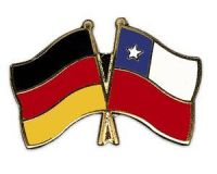 Deutschland - Chile  Freundschaftspin ca. 22 mm