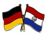Deutschland - Paraguay  Freundschaftspin ca. 22 mm