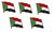 Sudan  Flaggenpin ca. 20 mm