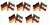 Deutschland - Äquatorialguinea  Freundschaftspin ca. 22 mm