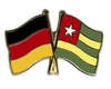 Deutschland - Togo Freundschaftspin ca. 22 mm