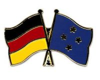 Deutschland - Mikronesien  Freundschaftspin ca. 22 mm