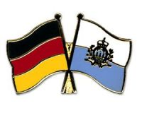 Deutschland - San Marino  Freundschaftspin ca. 22 mm