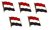 Jemen  Flaggenpin ca. 20 mm