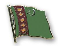 Turkmenistan Flaggenpin ca. 20 mm