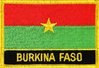 Burkina Faso Flaggenpatch mit Ländername
