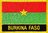 Burkina Faso Flaggenpatch mit Ländername