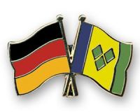 Deutschland - St.Vincent und die Grenadinen  Freundschaftspin