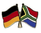 Deutschland - Südafrika  Freundschaftspin ca. 22 mm