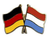 Deutschland - Luxemburg Freundschaftspin ca. 22 mm