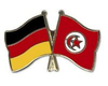 Deutschland - Tunesien  Freundschaftspin ca. 22 mm