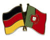Deutschland - Portugal  Freundschaftspin ca. 22 mm