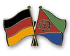 Deutschland - Eritrea  Freundschaftspin ca. 22 mm