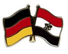 Deutschland - Ägypten  Freundschaftspin ca. 22 mm