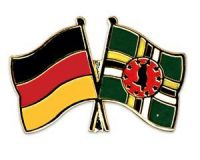 Deutschland - Dominica  Freundschaftspin ca. 22 mm