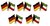 Deutschland - Kuwait  Freundschaftspin ca. 22 mm