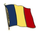 Rumänien  Flaggenpin ca. 20 mm
