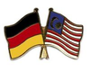Deutschland - Malaysia  Freundschaftspin ca. 22 mm