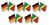 Deutschland - Kongo Republik  Freundschaftspin ca. 22 mm