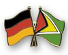 Deutschland - Guyana  Freundschaftspin ca. 22 mm