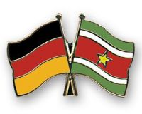 Deutschland - Surinam  Freundschaftspin ca. 22 mm