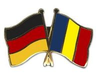 Deutschland - Rumänien  Freundschaftspin ca. 22 mm