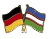 Deutschland - Usbekistan  Freundschaftspin ca. 22 mm