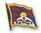 Tibet Flaggenpin ca. 20 mm