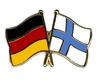 Deutschland - Finnland  Freundschaftspin ca. 22 mm