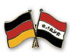 Deutschland - Irak  Freundschaftspin ca. 22 mm