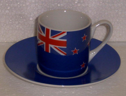 Espressotasse mit Neuseeland Flagge