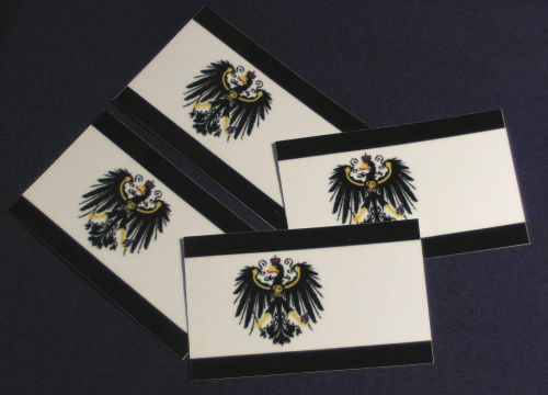 4 Aufkleber Königreich Preussen  8 x 5 cm