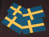 4 Aufkleber Schweden 8 x 5 cm