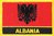 Albanien  Flaggenpatch mit Ländername