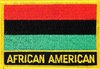 Afroamerikaner  Flaggenpatch mit Ländername