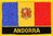 Andorra Flaggenpatch mit Ländername