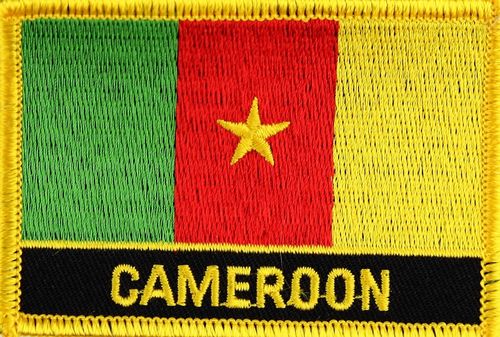 Kamerun Flaggenpatch mit Ländernamen